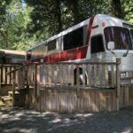 bus and deck no people