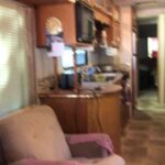 kitchen and chair blurry